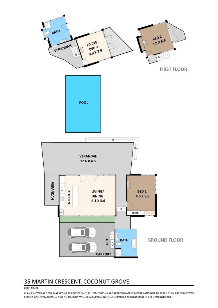 Floorplan of Homely house listing, 35 Martin Crescent, Coconut Grove NT 810