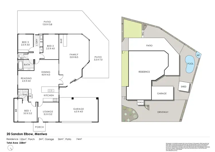 Floorplan of Homely house listing, 20 Sandon Elbow, Merriwa WA 6030