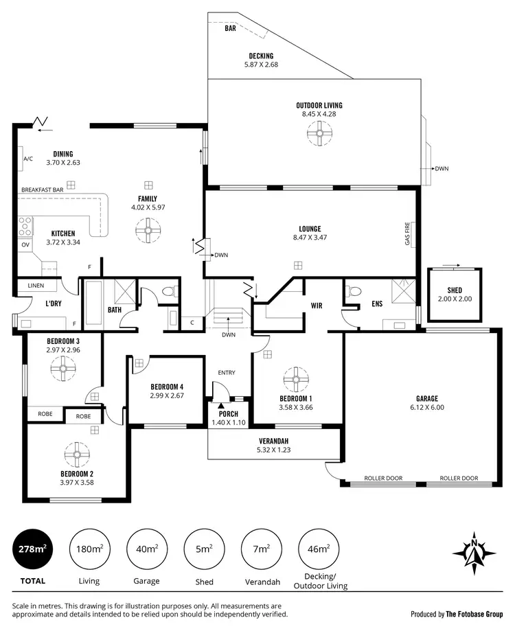 Floorplan of Homely house listing, 4 Vincent Boulevard, Flagstaff Hill SA 5159