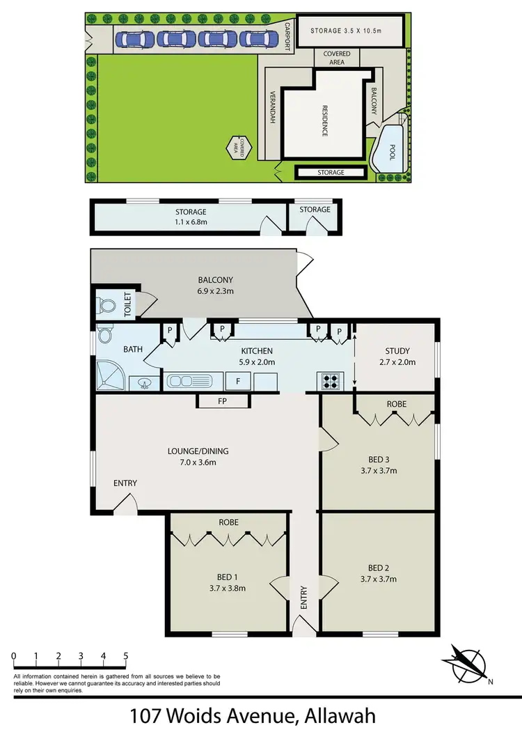Floorplan of Homely house listing, 107 Woids Avenue, Allawah NSW 2218