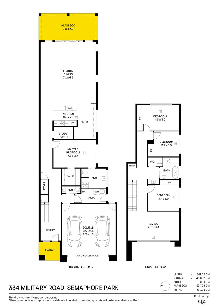 Floorplan of Homely house listing, 334 Military Road, Semaphore Park SA 5019