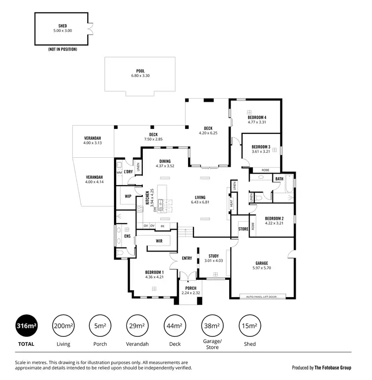 Floorplan of Homely house listing, 6 Longview Close, Littlehampton SA 5250