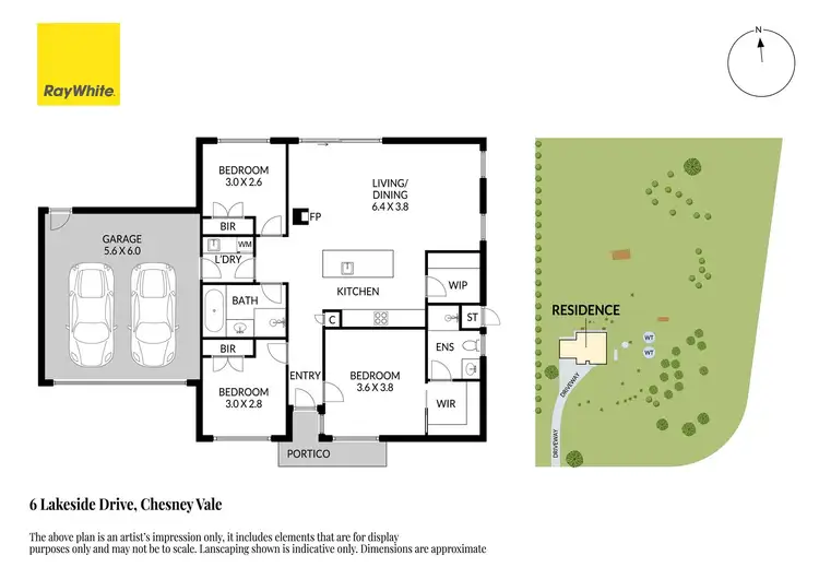 Floorplan of Homely house listing, 6 Lakeside Drive, Chesney Vale VIC 3725