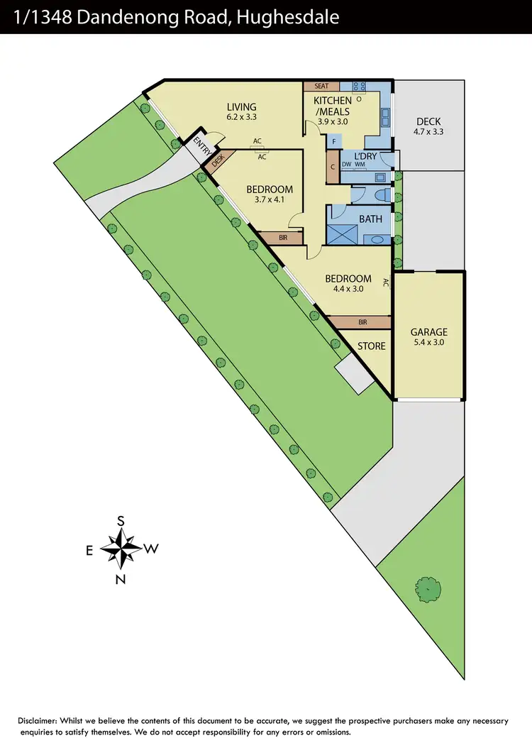 Floorplan of Homely unit listing, 1/1348 Dandenong Road, Hughesdale VIC 3166
