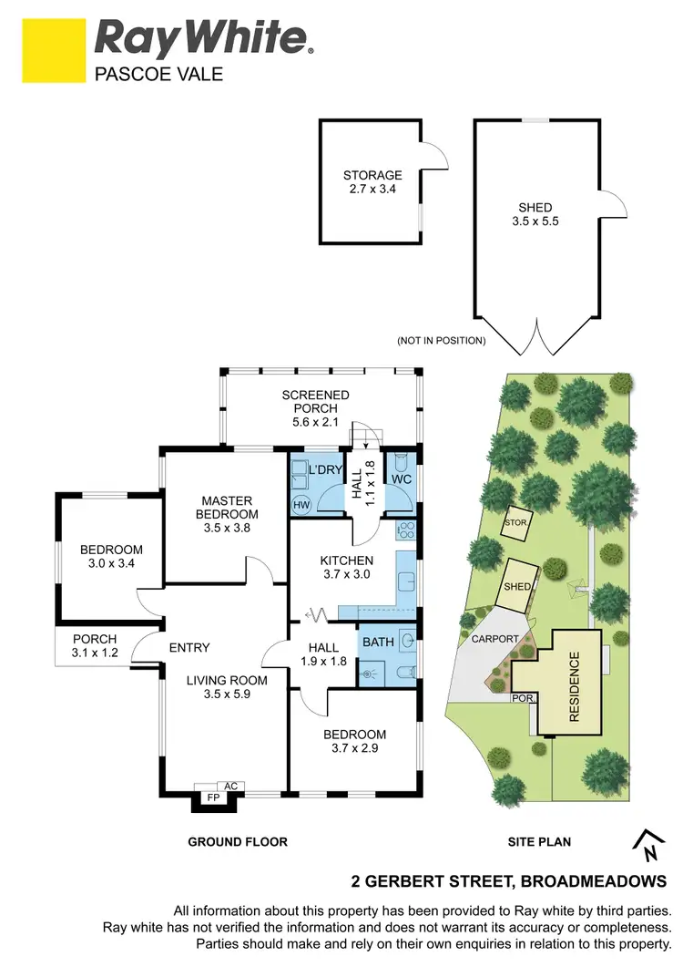 Floorplan of Homely house listing, 2 Gerbert Street, Broadmeadows VIC 3047