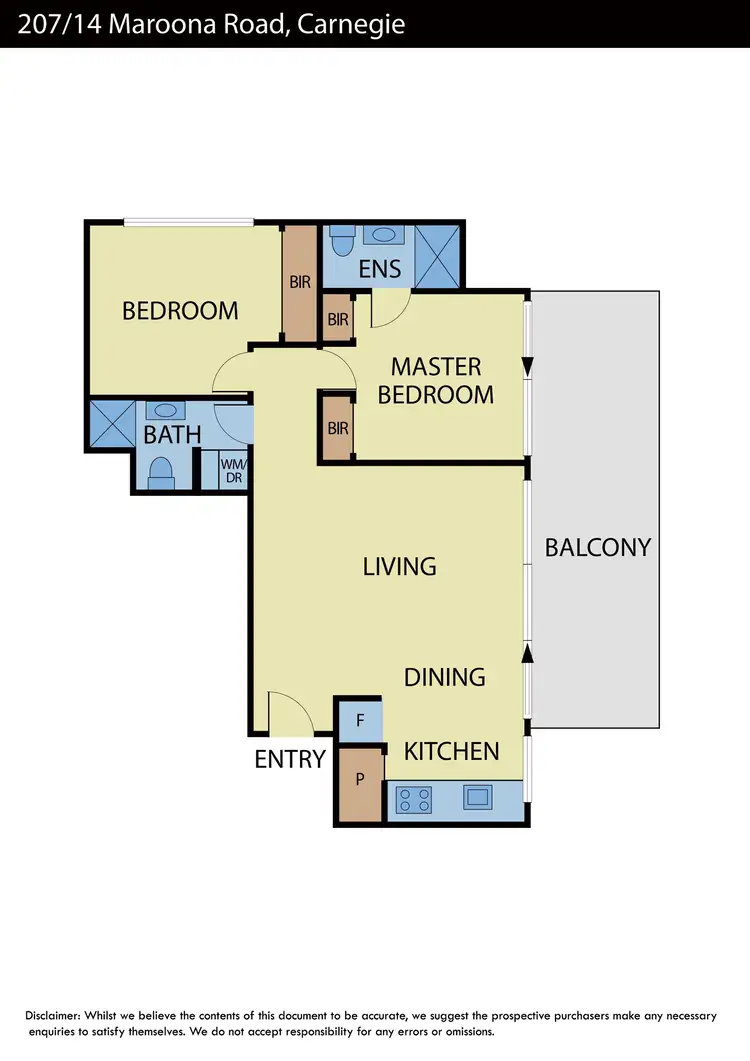 Floorplan of Homely apartment listing, 207/14 Maroona Road, Carnegie VIC 3163