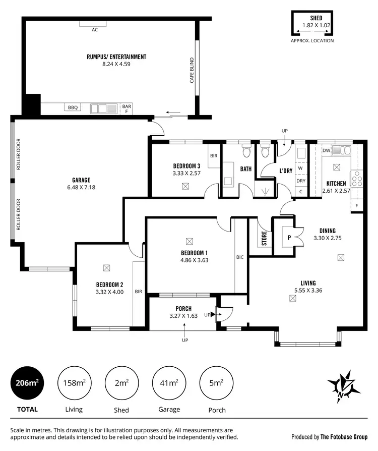 Floorplan of Homely unit listing, 1/548 Tapleys Hill Road, Fulham Gardens SA 5024