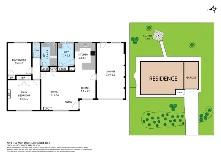 Floorplan of Homely house listing, 1/99 Main Street, Lake Albert NSW 2650