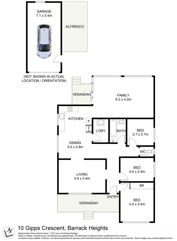 Floorplan of Homely house listing, 10 Gipps Crescent, Barrack Heights NSW 2528