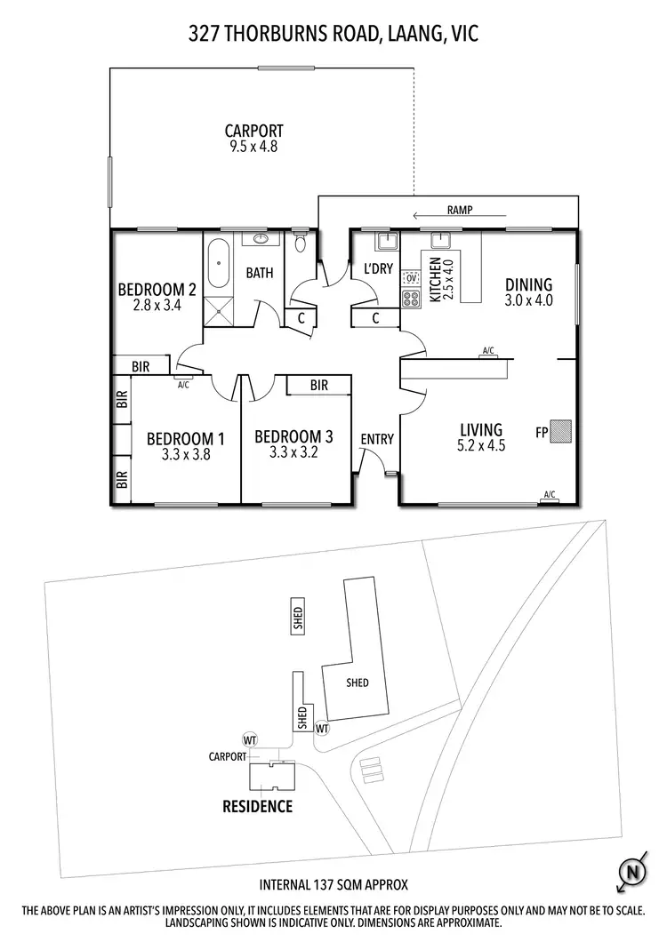Floorplan of Homely house listing, 327 Thorburns Road, Laang VIC 3265