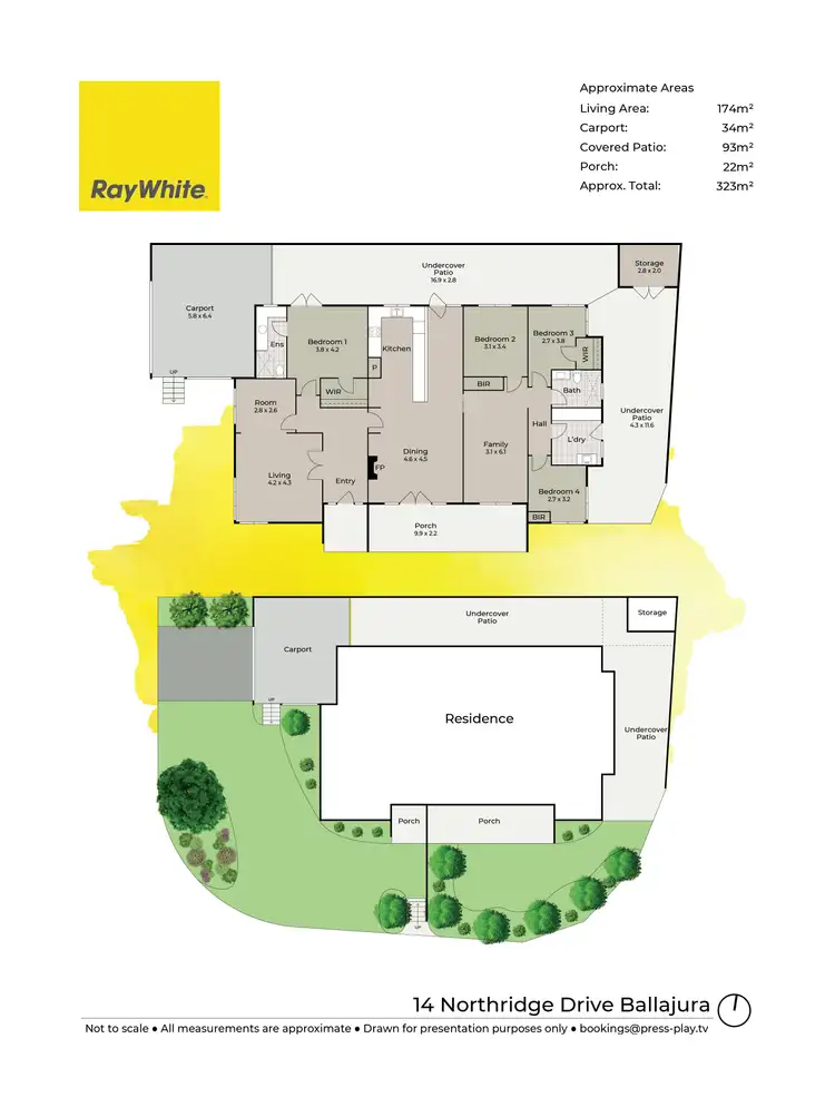 Floorplan of Homely house listing, 14 Northridge Drive, Ballajura WA 6066