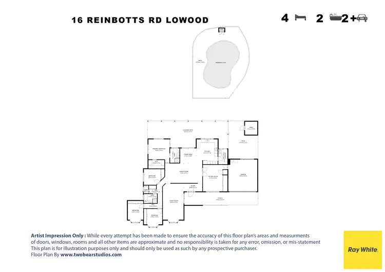 Floorplan of Homely house listing, 16 Reinbotts Road, Lowood QLD 4311