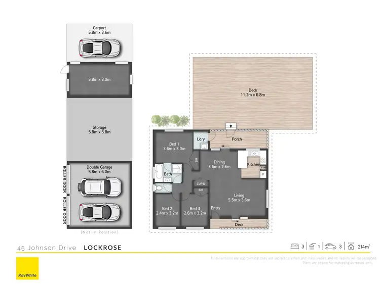 Floorplan of Homely house listing, 45 Johnson Drive, Lockrose QLD 4342