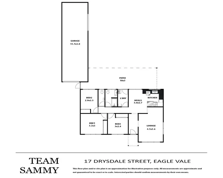 Floorplan of Homely house listing, 17 Drysdale Street, Eagle Vale NSW 2558