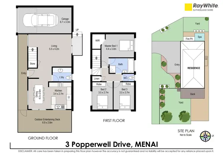 Floorplan of Homely house listing, 3 Popperwell Drive, Menai NSW 2234