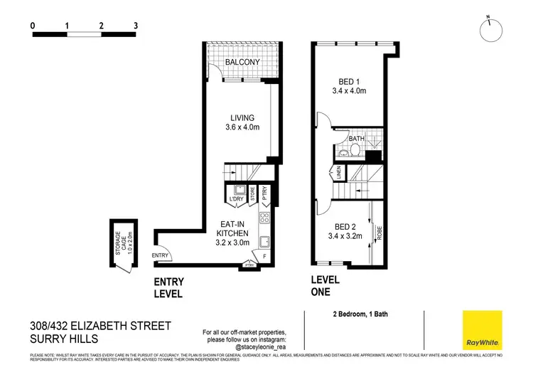 Floorplan of Homely apartment listing, 308/432 Elizabeth Street, Surry Hills NSW 2010