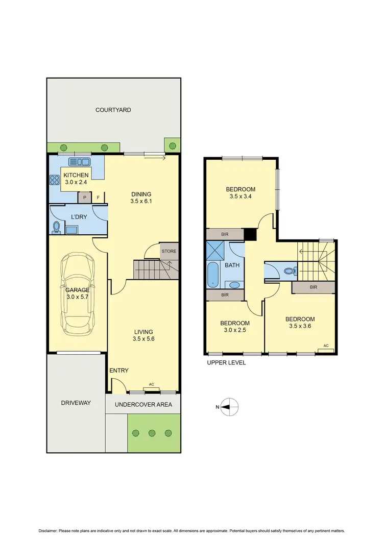 Floorplan of Homely townhouse listing, 2B Hanover Street, Brunswick VIC 3056