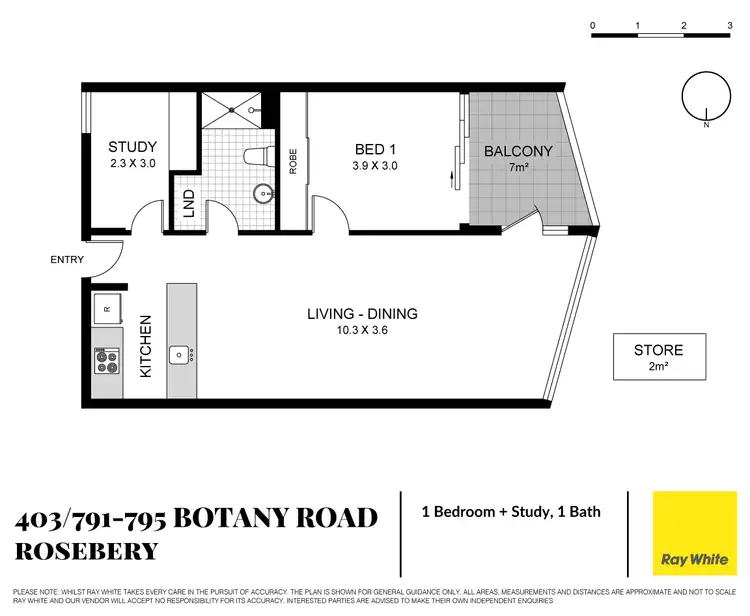 Floorplan of Homely apartment listing, 403/791-795 Botany Road, Rosebery NSW 2018