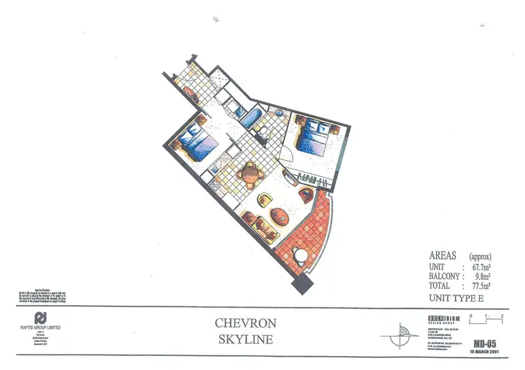 Floorplan of Homely unit listing, 1094/23 Ferny Avenue, Surfers Paradise QLD 4217