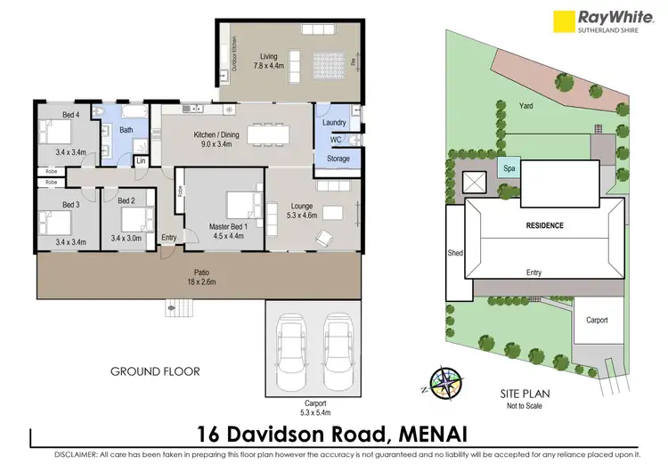 Floorplan of Homely house listing, 16 Davidson Road, Menai NSW 2234