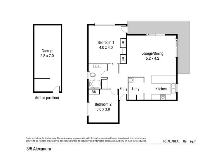 Floorplan of Homely unit listing, 3/5 Alexandra Street, North Ward QLD 4810