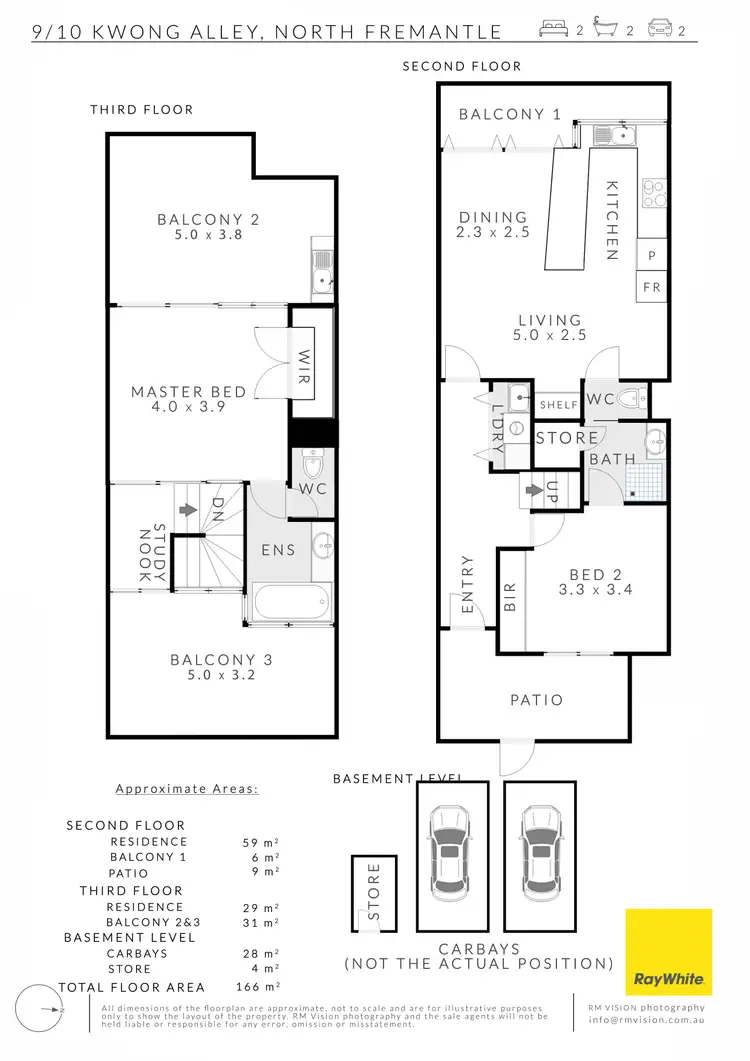 Floorplan of Homely apartment listing, 9/10 Kwong Alley, North Fremantle WA 6159