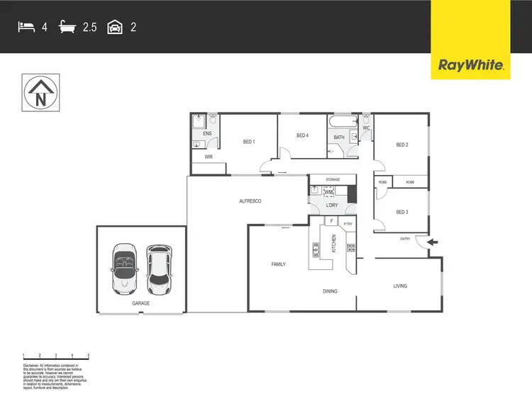 Floorplan of Homely house listing, 23 Hayley Crescent, Karabar NSW 2620