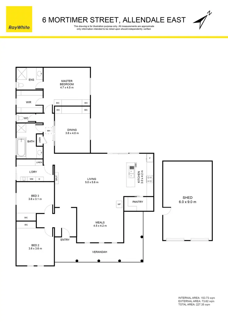 Floorplan of Homely house listing, 6 Mortimer Street, Allendale East SA 5291