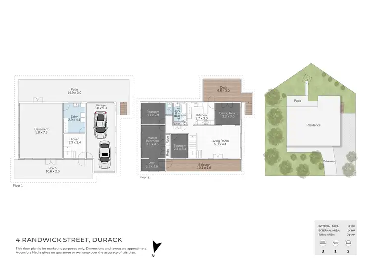 Floorplan of Homely house listing, 4 Randwick Street, Durack QLD 4077