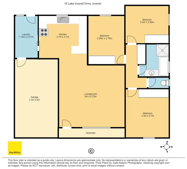 Floorplan of Homely house listing, 18 Lake Inverell Drive, Inverell NSW 2360