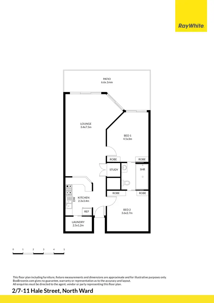 Floorplan of Homely unit listing, 2/7 Hale Street, North Ward QLD 4810