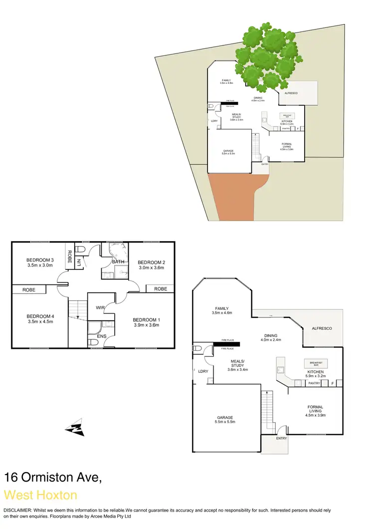 Floorplan of Homely house listing, 16 Ormiston Avenue, West Hoxton NSW 2171