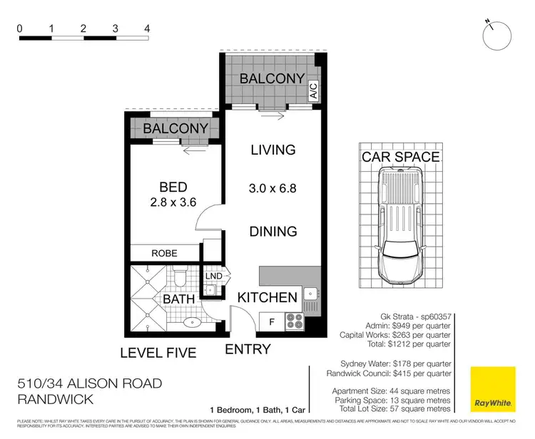 Floorplan of Homely apartment listing, 510/34-52 Alison Road, Randwick NSW 2031