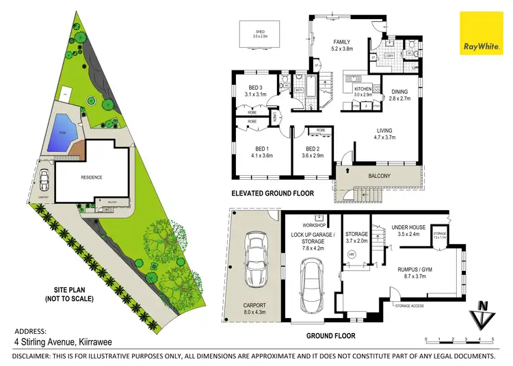Floorplan of Homely house listing, 4 Stirling Avenue, Kirrawee NSW 2232