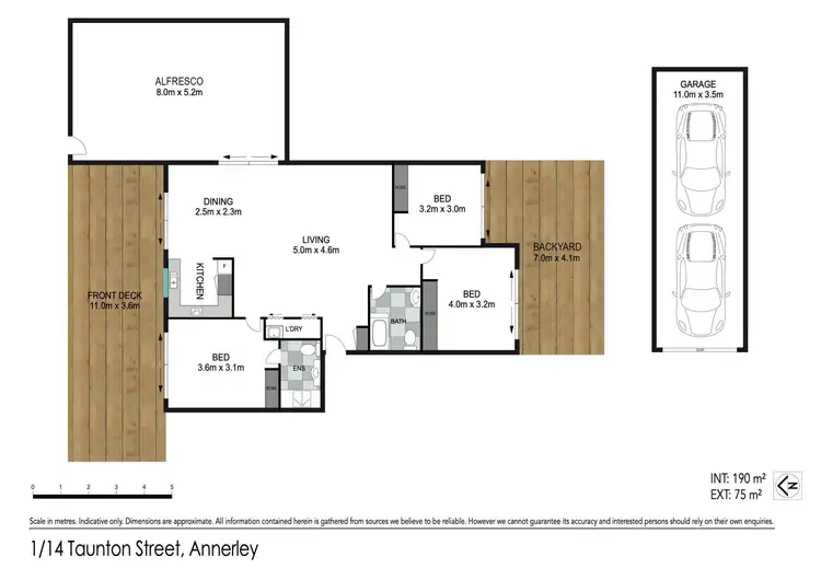 Floorplan of Homely unit listing, 1/14 Taunton Street, Annerley QLD 4103