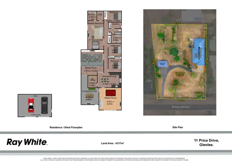 Floorplan of Homely house listing, 11 Price Drive, Glenlee QLD 4711