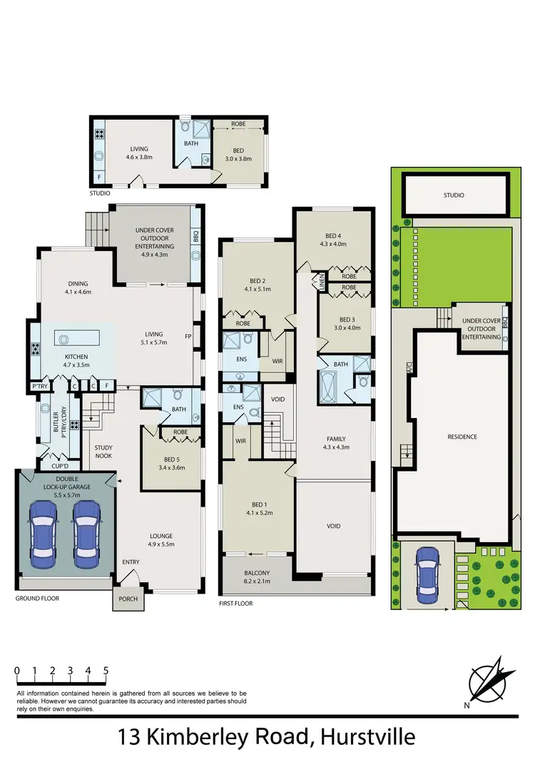 Floorplan of Homely house listing, 13 Kimberley Road, Hurstville NSW 2220