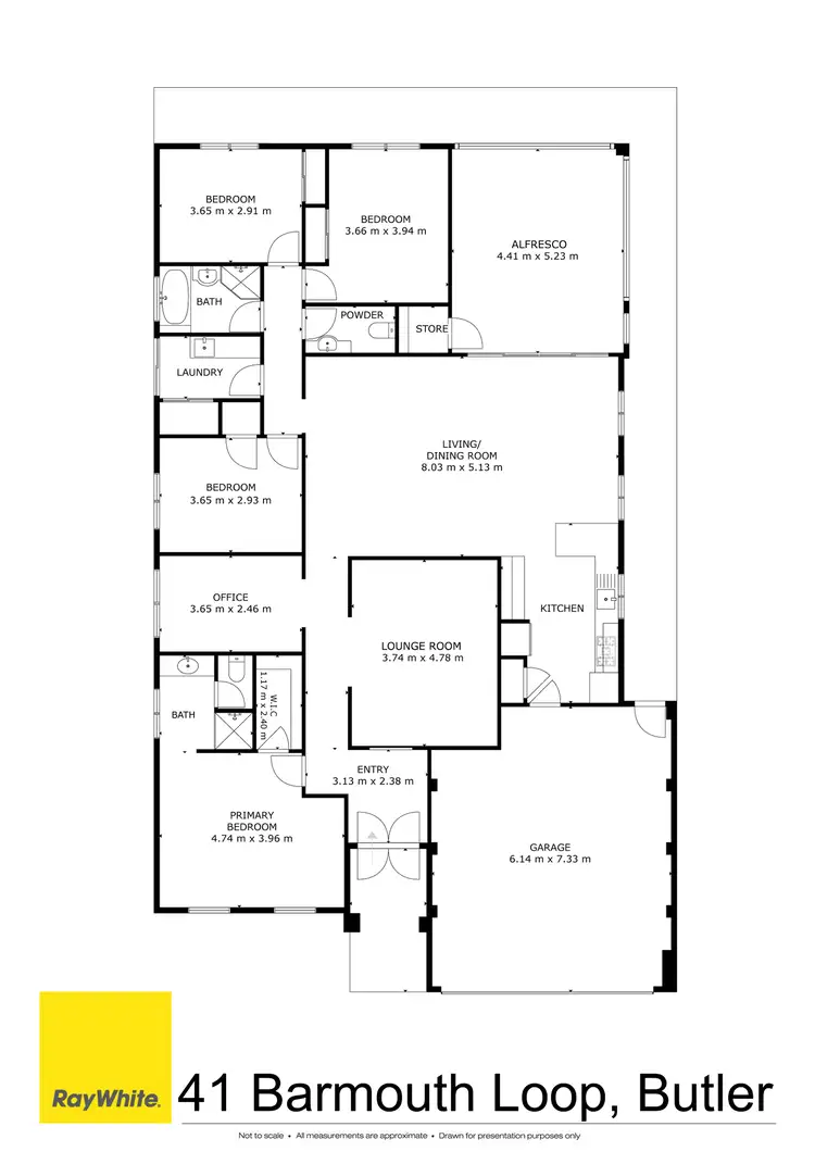 Floorplan of Homely house listing, 41 Barmouth Loop, Butler WA 6036