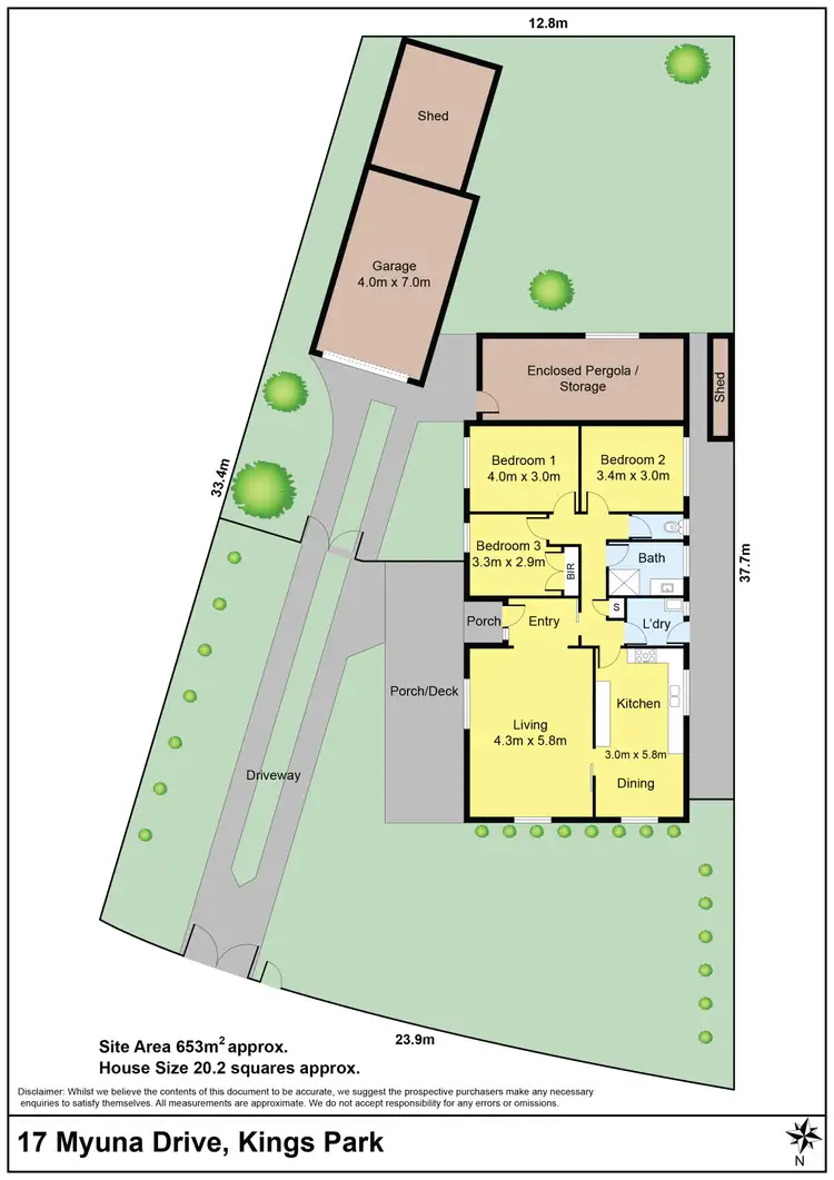 Floorplan of Homely house listing, 17 Myuna Drive, Kings Park VIC 3021