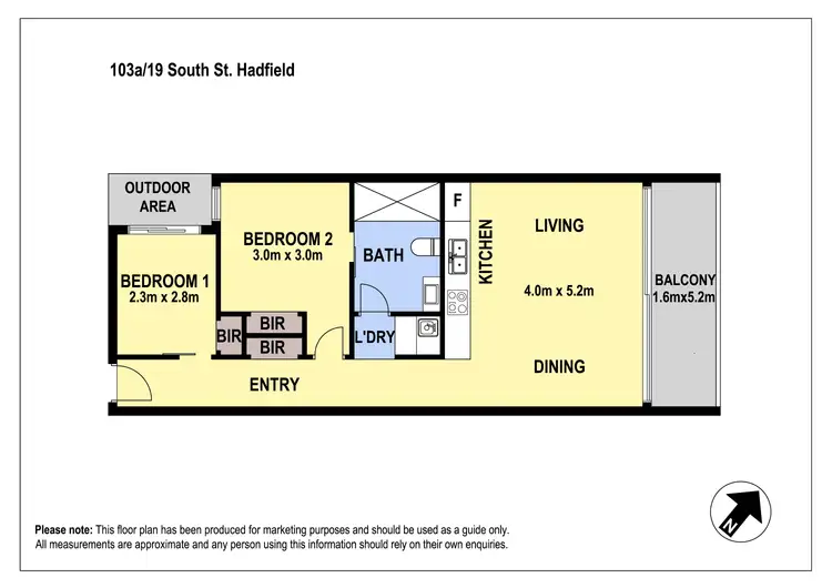 Floorplan of Homely apartment listing, 104A/19 South Street, Hadfield VIC 3046