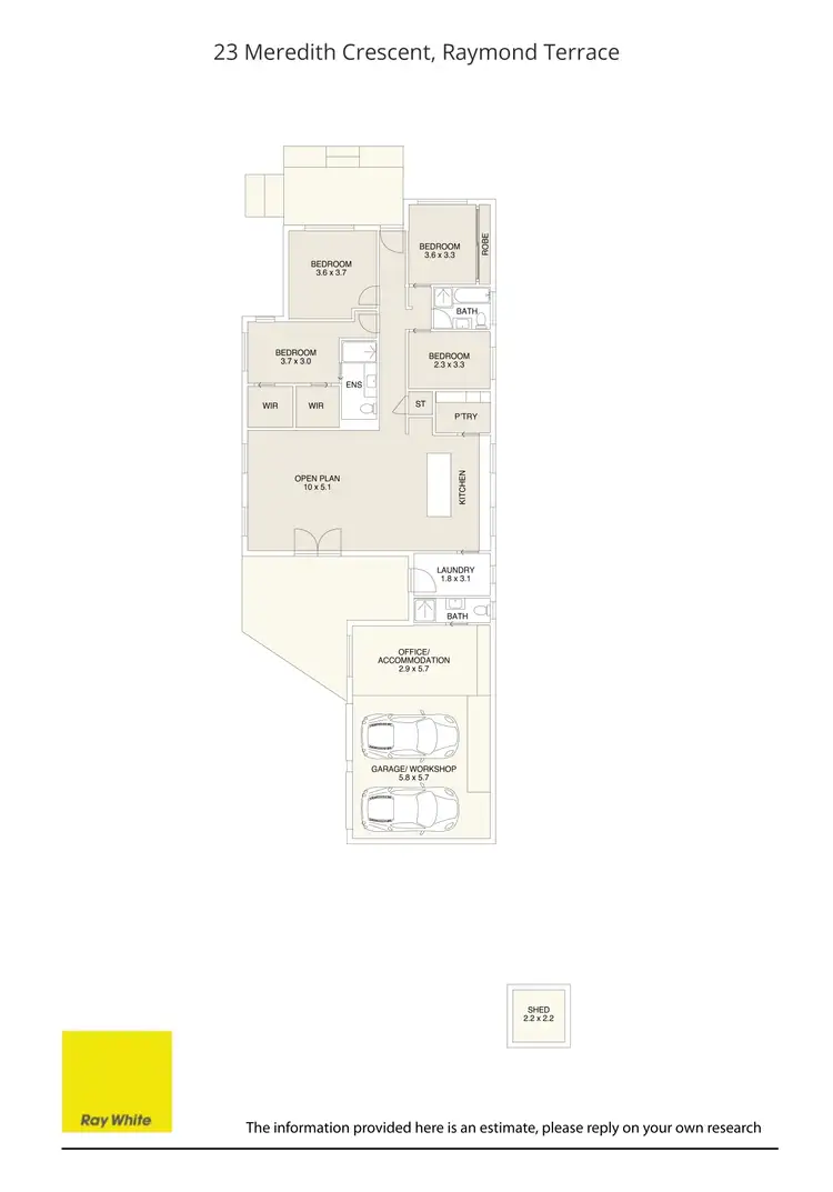 Floorplan of Homely house listing, 23 Meredith Crescent, Raymond Terrace NSW 2324