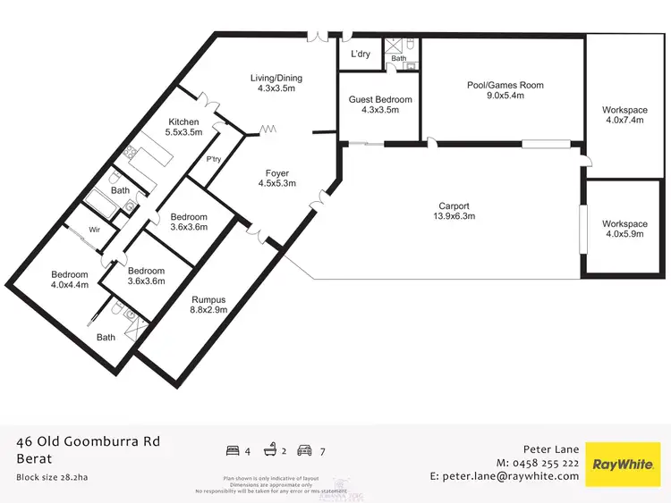 Floorplan of Homely rural property listing, 46 Old Goomburra Road, Berat QLD 4362