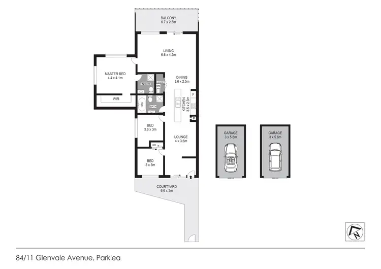 Floorplan of Homely townhouse listing, 84/11 Glenvale Avenue, Parklea NSW 2768