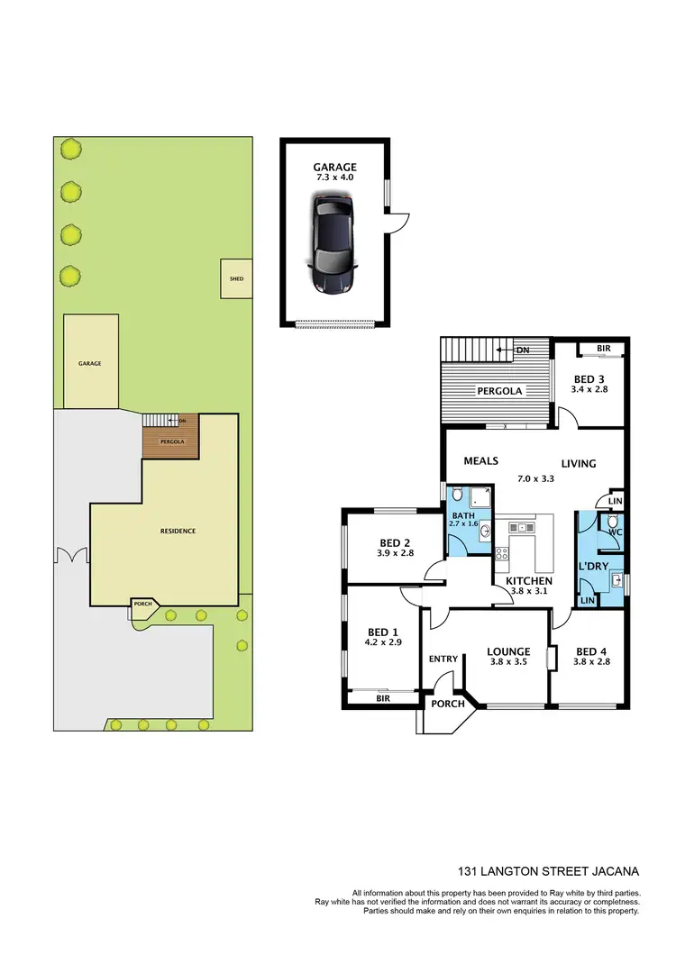 Floorplan of Homely house listing, 131 Langton Street, Jacana VIC 3047
