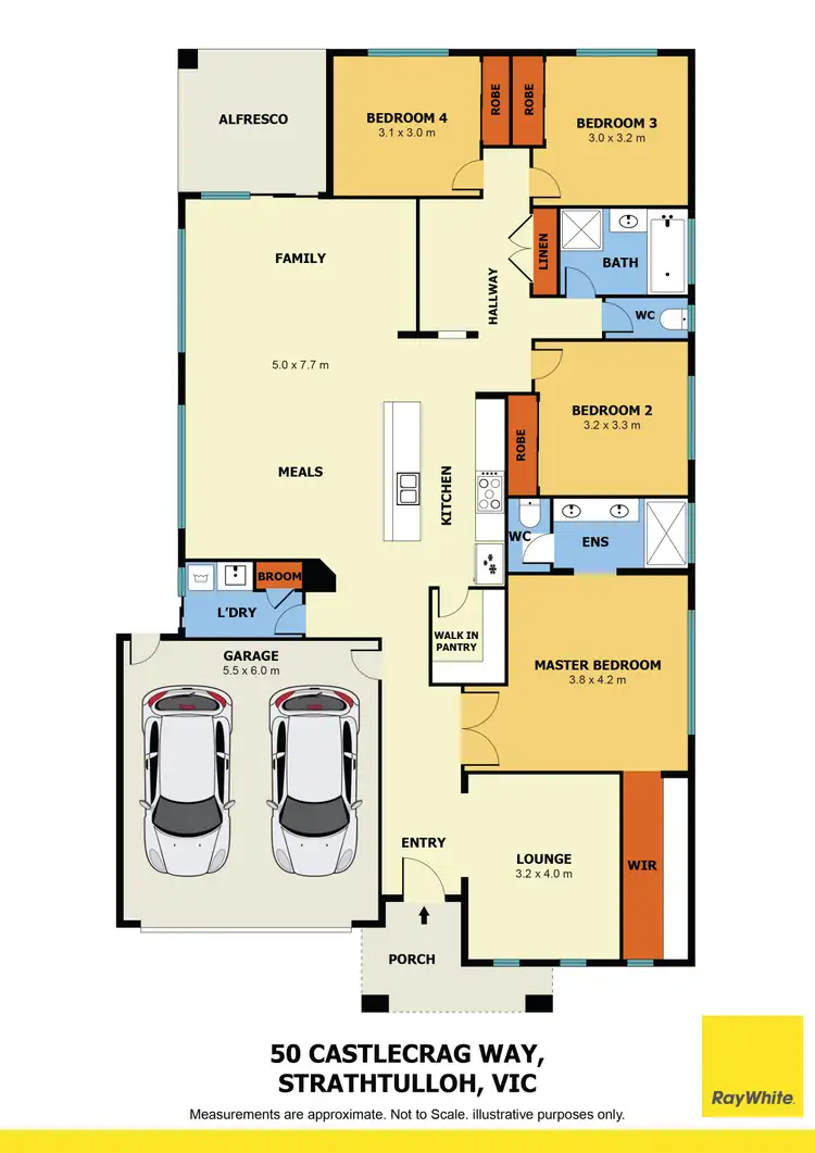 Floorplan of Homely house listing, 50 Castlecrag Way, Strathtulloh VIC 3338