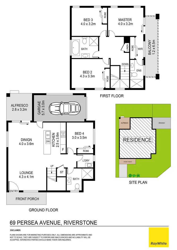 Floorplan of Homely house listing, 69 Persea Avenue, Riverstone NSW 2765