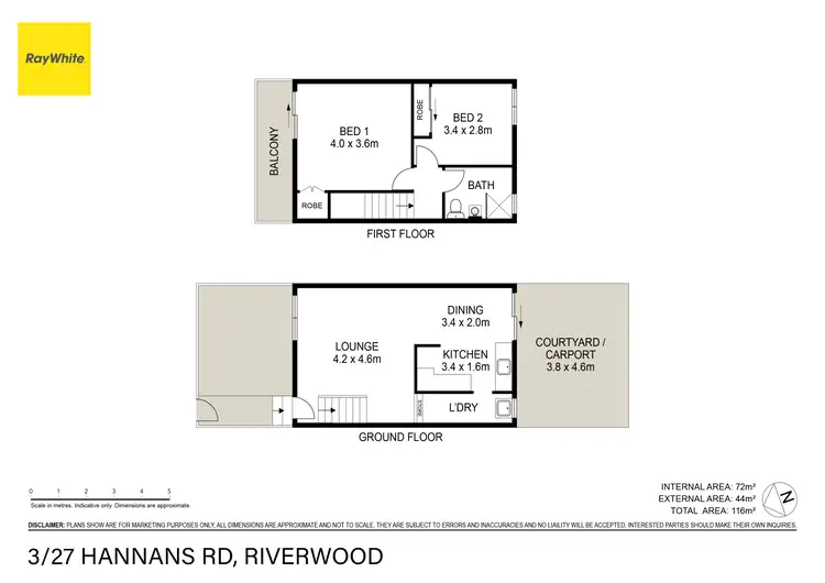 Floorplan of Homely townhouse listing, 3/27 Hannans Road, Riverwood NSW 2210