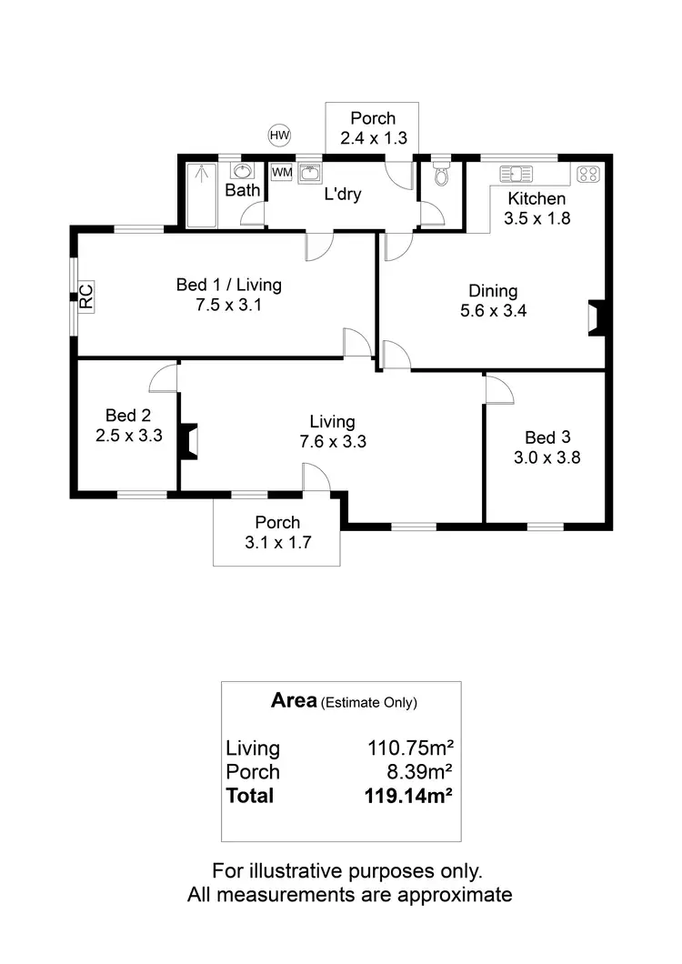Floorplan of Homely house listing, 13 Amos Way, Royal Park SA 5014