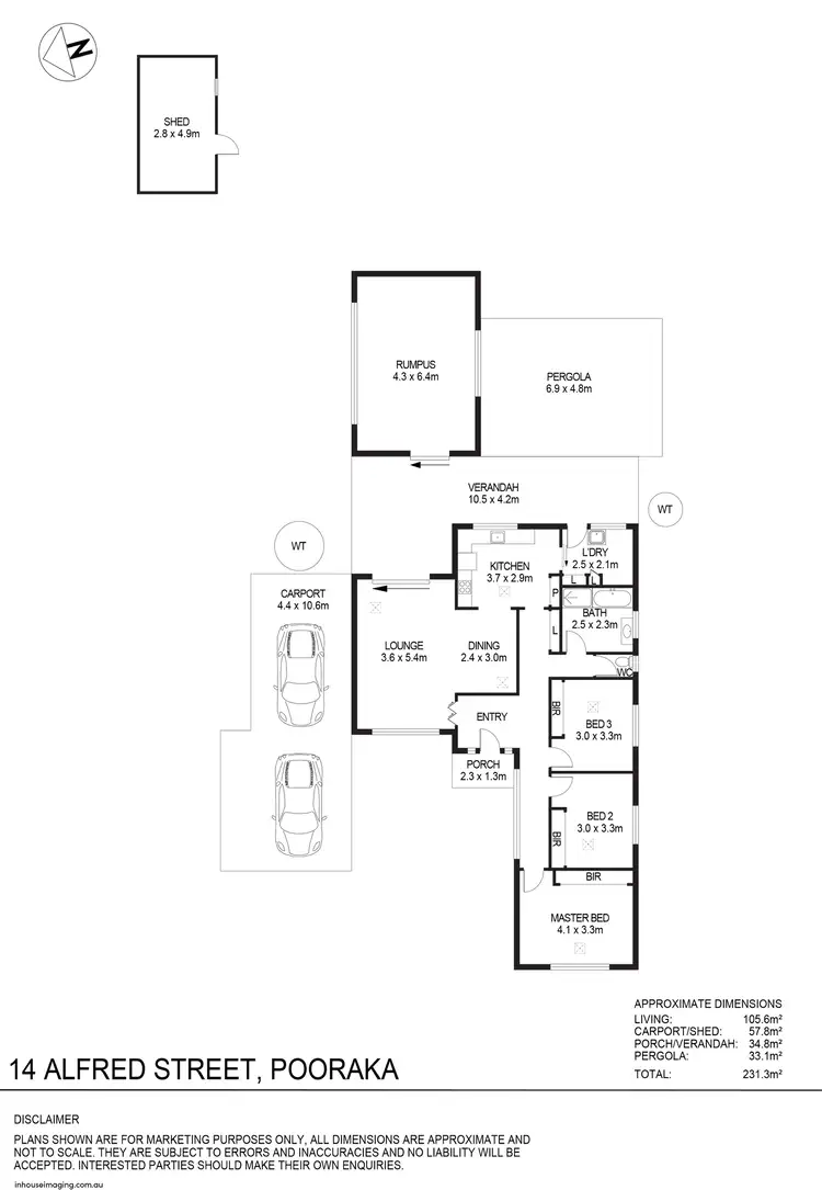 Floorplan of Homely house listing, 14 Alfred Street, Pooraka SA 5095