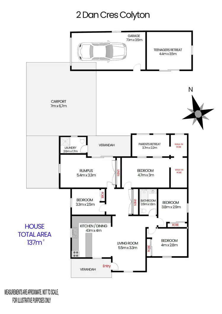 Floorplan of Homely house listing, 2 Dan Crescent, Colyton NSW 2760